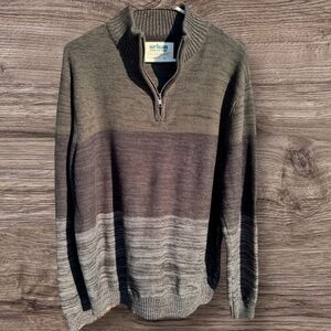 Men’s~Urban Pipeline Sweater~Size XXL-1/4 Zip Front~Ribbed Cuffs & Hem~ERC